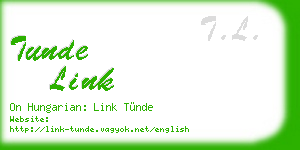 tunde link business card